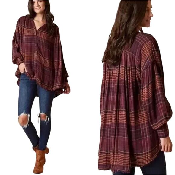 Free People Come on Over Shirt - XS Oversized - Picture 1 of 6